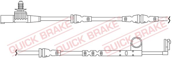 QUICK BRAKE Сигнализатор, износ тормозных колодок WS 0264 A